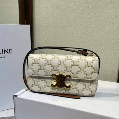 原廠皮CELIN 全新Triomphe 凱旋門腋下包
