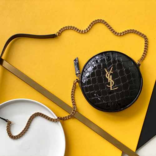YSL新VINYLE可愛小圓包登場！圣羅蘭Vinyle圓餅包鏈條女款包