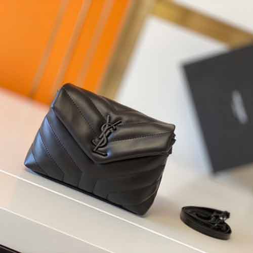 名品城圣羅蘭PUFFER經典云朵包 YSL小羊皮單肩枕頭包