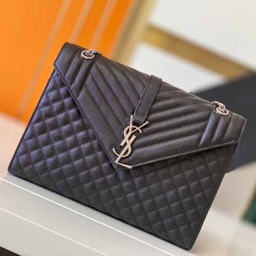 圣羅蘭ENVELOPE魚子醬紋理，大氣百搭大號信封包