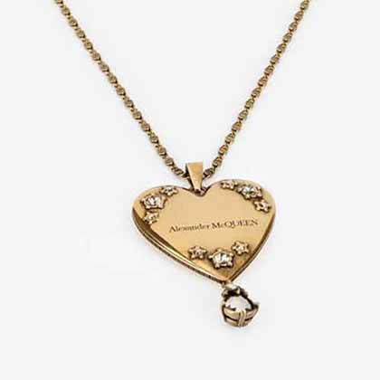 Alexander McQueen愛心耳環(huán)，細(xì)