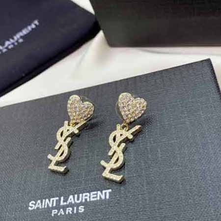 輕奢圣羅蘭YSL耳釘秋冬女士時尚氣質耳環高等大品牌耳飾