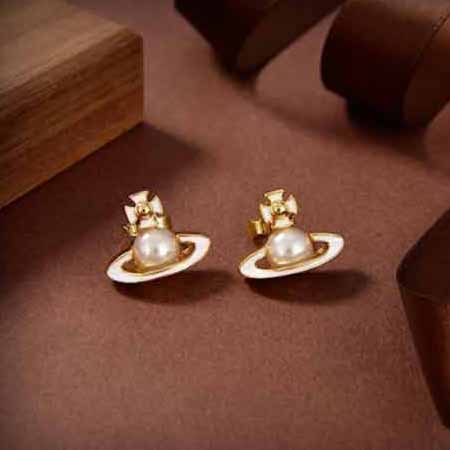 英國代買Vivienne Westwood薇薇安西太后土星時尚耳環耳釘