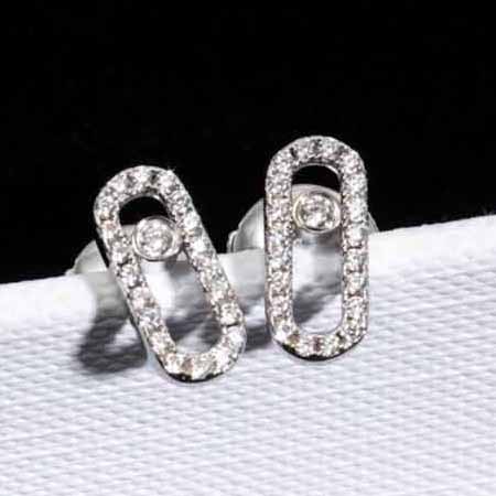 法國小眾品牌梅西卡MESSIKA大品牌明星款滾珠耳釘