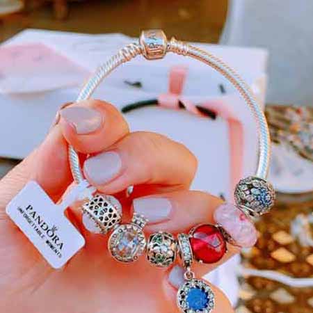 Pandora潘多拉手鏈手鐲項鏈耳釘銀飾玫瑰金女