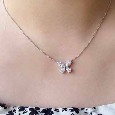 高等珠寶作品 925格拉夫精湛工藝蝴蝶項鏈