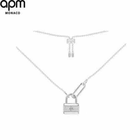 Apm monaco 流星鎖頭吊墜項鏈！鎖定TA，鎖住愛。
