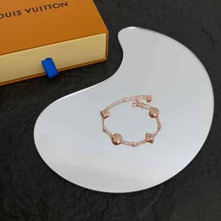 七夕情人節(jié)禮物 LV手鏈?zhǔn)骤C男款女士金屬純銀手環(huán)