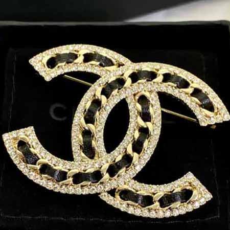 ohanel 羊皮滿鉆胸針同步專柜高等品質代買級別做工