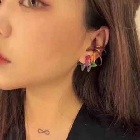 歐美時尚大品牌耳釘APM三星星耳環浪漫星辰耳釘 女士服裝配飾品掛件