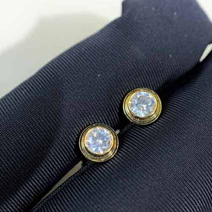 名媛下午茶高等感耳環 個性耳釘純銀優雅大品牌奢華耳飾