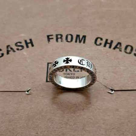 chrome heart克羅心戒指 真品開版古銀工藝forever指環