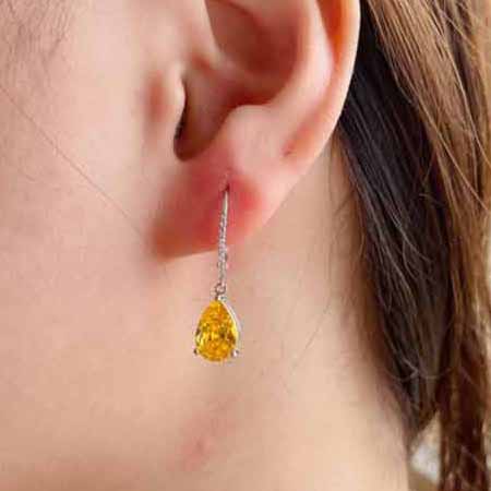 閃耀珠寶925進口水滴耳環，見證愛情傳奇！