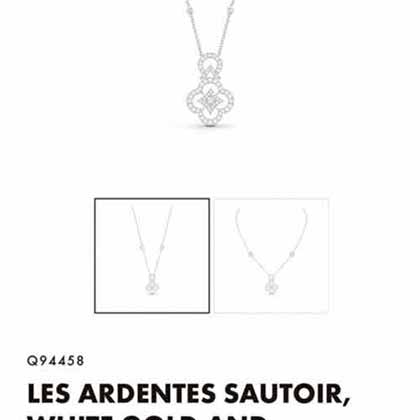 時尚飾品網女士項鏈品牌LV珠寶定制鉆石項鏈