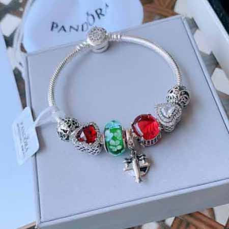 Pandora抖音網紅女士手鐲，帶貨主播潘多拉手鏈手鐲