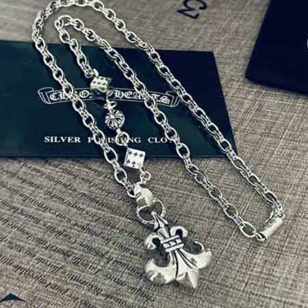 名品交易網字母拼骰子項鏈 克羅心復古船錨童軍花吊