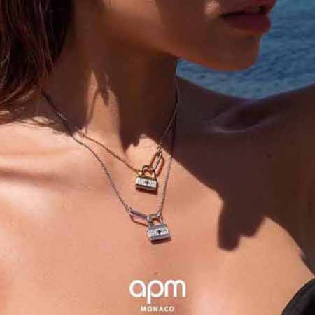 Apm monaco流星鎖頭吊墜項鏈！鎖定