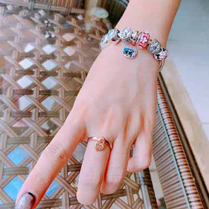 潘多拉抖音網紅直播帶貨手鐲，高品質鑲嵌工藝手鏈