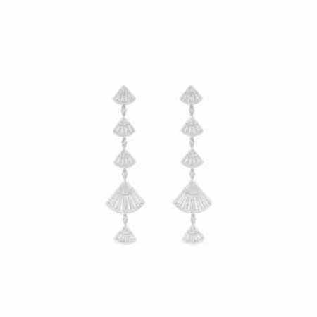 Apm monaco五小扇子長款耳釘，律