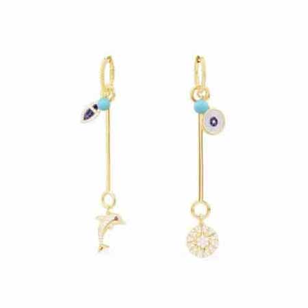 Apm Monaco 海豚魚眼耳環(huán)，清涼度假風(fēng)，時(shí)尚魅力！