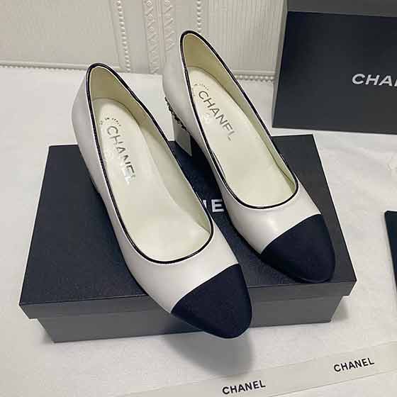 溫嶺女鞋網(wǎng)香奈兒高等上新超級四季款拼色單鞋