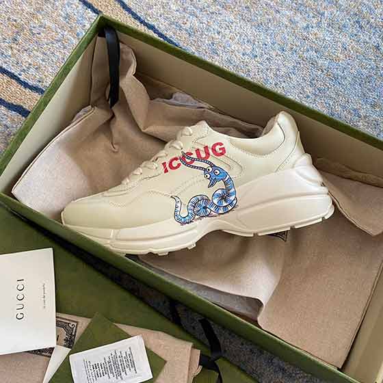 Gucci系帶厚底時(shí)尚大品牌休閑運(yùn)