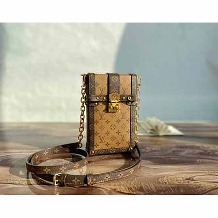 專柜大品牌包 LV夏季真皮單肩包 高等感手機包