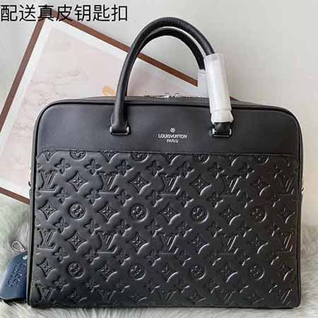 lv路易家品牌男包手提包男橫款斜挎商務包公文包男士包