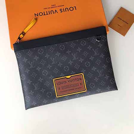 男士手包lv輕奢大品牌高等手拿包休閑潮牌真皮手抓信封包M69256 