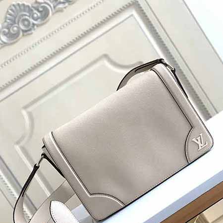 lv官網男包M30813米白色 當代男