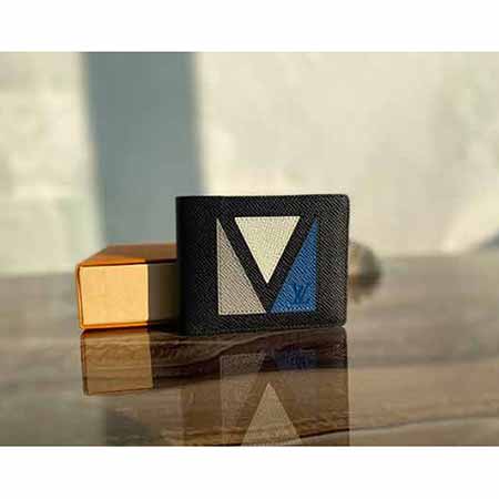 lv錢包 大品牌男短款頭層牛皮時