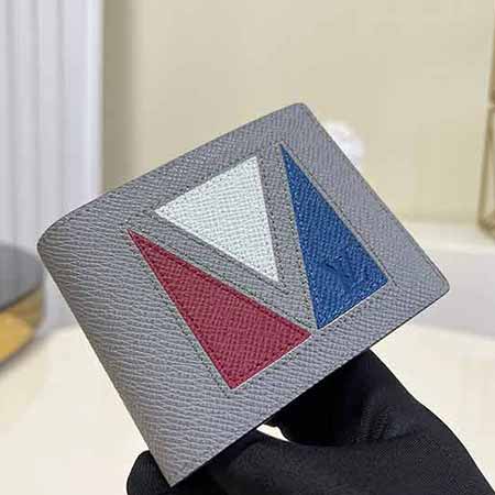 lv錢包男士Taga皮革Multiple短夾錢夾M30800灰