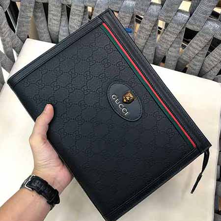 高等國際品牌手包古奇新款手拿包男真皮夾包時尚大容量手抓包