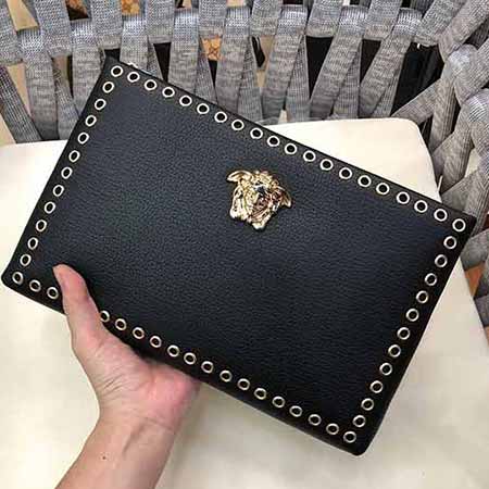 范思哲男士手包男真皮大容量手拿包休閑軟皮信封包 商務(wù)手抓包