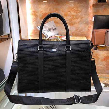 萬寶龍男士公文包高等商務大品牌手提包復古簡