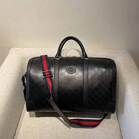 代買大品牌枕頭包 gucc新款潮流大品牌時尚波士頓女包 真皮手提斜挎包