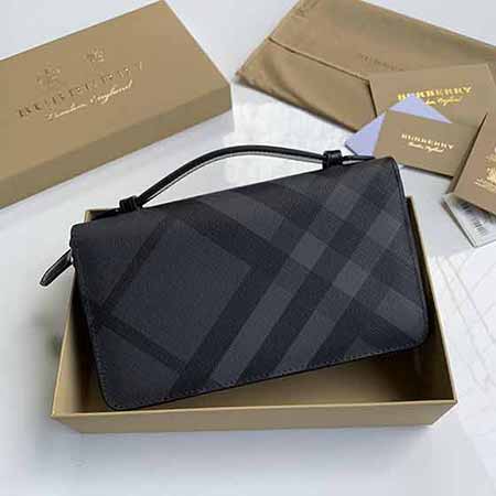 巴寶莉男士長款手包真皮國際品牌