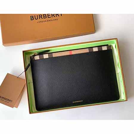 巴寶莉男士手拿包拉鏈商務(wù)皮包男真皮大品牌手