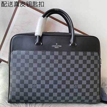 專柜同款公文包 lv路易家男士商務手提包 真皮