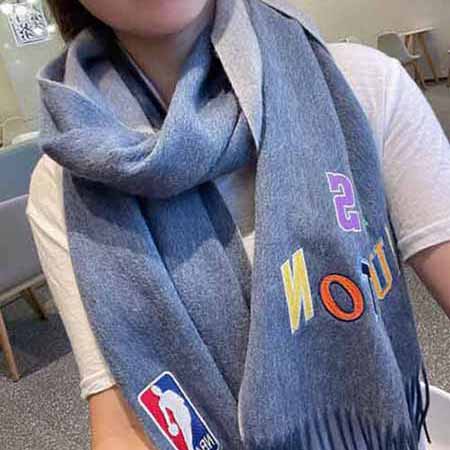 LouisVuittonxNBA聯名限量款圍巾時尚達人標配畢備