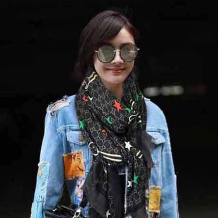 古奇時尚休閑圍巾，珠光銀絲羊絨會發光發亮的圍巾 ！