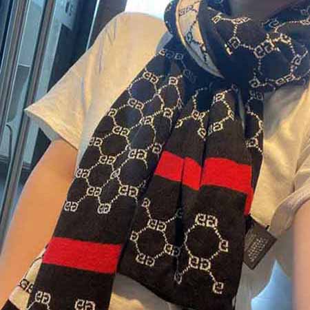 大品牌高等感羊絨質感圍巾女秋冬百搭外搭披肩長款圍