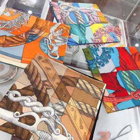 HERMES時尚大品牌真絲圍巾大方巾百搭絲巾披肩女士頭