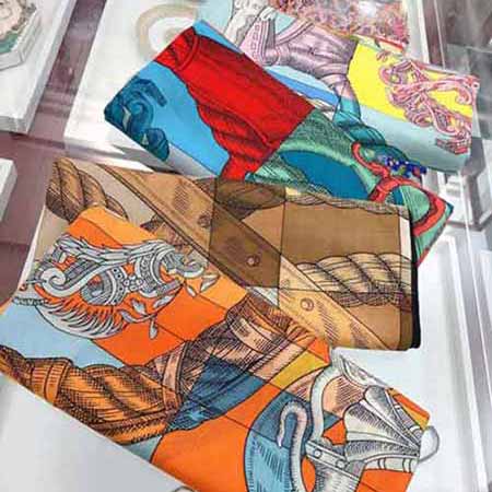 高等感時尚大品牌HERMES女士圍巾 夏季新款女裝百搭薄款絲巾