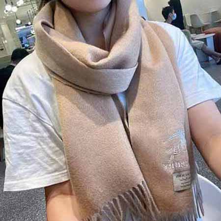 Burberry明星同款女士絲巾 高等感春秋高等時(shí)尚百搭長(zhǎng)條圍巾
