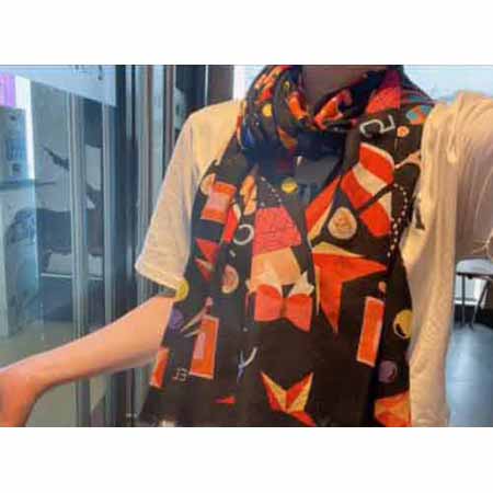 Chane羊絨女士圍巾輕奢空調披肩保暖圍脖高等