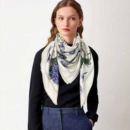 大品牌HERMES絲巾女士新款春季圖案印花時尚戶外百搭高等送禮