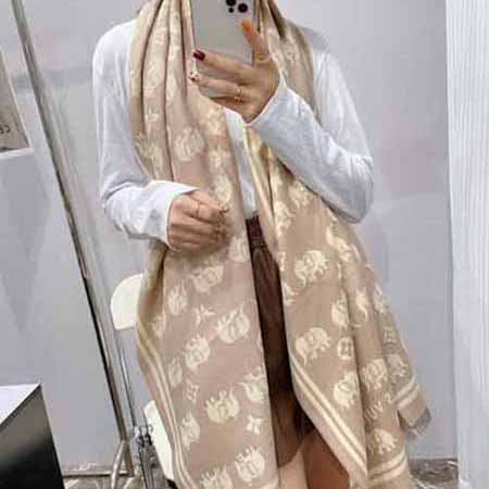 Louis Vuitton大品牌圍巾披肩兩用羊絨女士百搭高等