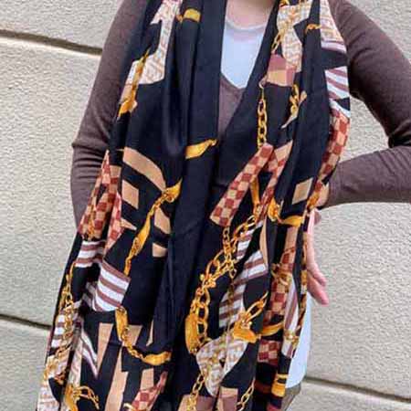 芬迪冬季新款高等圍巾 大品牌字母印花保暖披肩