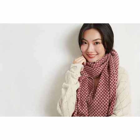 大品牌高等感羊絨質感圍巾女春秋百搭外搭披肩長款圍脖高等送禮